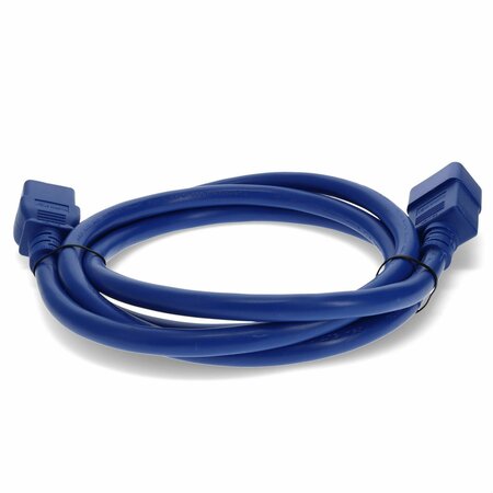 ADD-ON Addon 2Ft C19 To C20 12Awg 100-250V Blue Power Extension Cable ADD-C192C2012AWG2FTBE